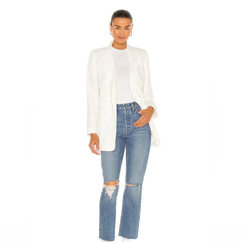 GRLFRND ‘Karolina’ cropped denim in Blue Dream, distressed premium denim size 26